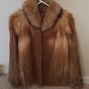 Vintage Red Fox fur jacket